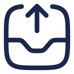 Inbox Out SVG Icon